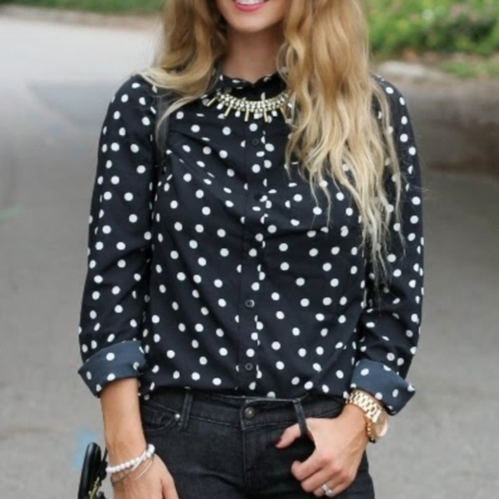 Merona polka dot shirt